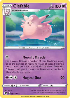 Clefable Rare card from Brilliant Stars