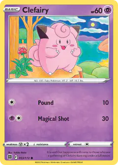 Clefairy Common card from Brilliant Stars