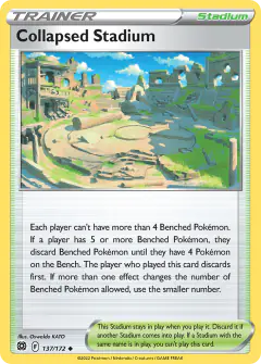 Collapsed Stadium Uncommon card from Brilliant Stars