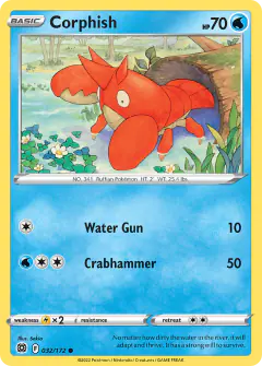 Corphish Common card from Brilliant Stars