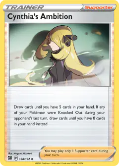 Cynthia's Ambition Uncommon card from Brilliant Stars