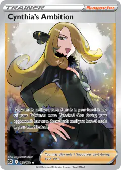 Cynthia's Ambition Rare Ultra card from Brilliant Stars