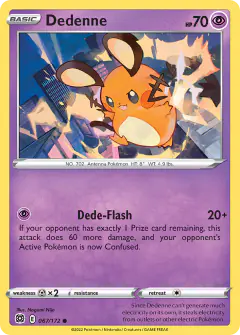 Dedenne Common card from Brilliant Stars