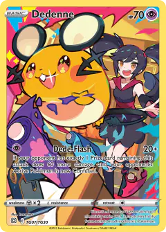 Dedenne Trainer Gallery Rare Holo card from Brilliant Stars