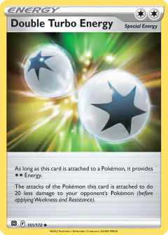 Double Turbo Energy Uncommon card from Brilliant Stars