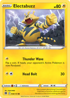 Electabuzz Common card from Brilliant Stars