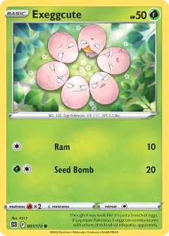 Exeggcute Common card from Brilliant Stars
