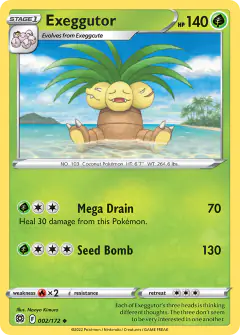 Exeggutor Uncommon card from Brilliant Stars