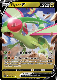 Flygon V Rare Holo V card from Brilliant Stars