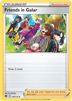 Friends in Galar Uncommon card from Brilliant Stars