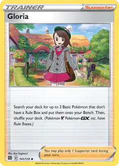 Gloria Uncommon card from Brilliant Stars
