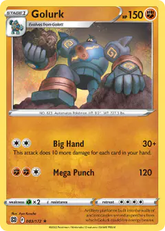 Golurk Rare card from Brilliant Stars