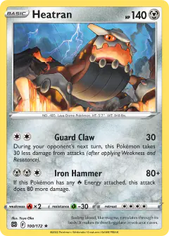 Heatran Rare card from Brilliant Stars