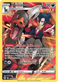 Houndoom Trainer Gallery Rare Holo card from Brilliant Stars
