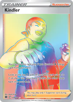 Kindler Rare Rainbow card from Brilliant Stars