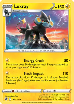 Luxray Rare card from Brilliant Stars
