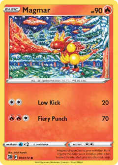 Magmar Common card from Brilliant Stars