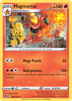 Magmortar Rare card from Brilliant Stars