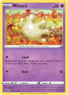 Milcery Common card from Brilliant Stars
