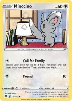 Minccino Common card from Brilliant Stars
