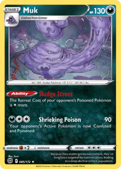 Muk Rare card from Brilliant Stars