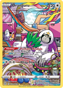 Oranguru Trainer Gallery Rare Holo card from Brilliant Stars