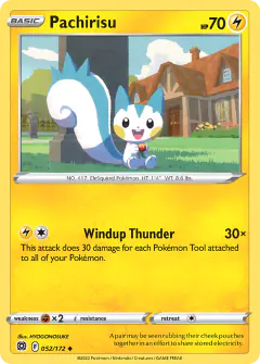Pachirisu Uncommon card from Brilliant Stars