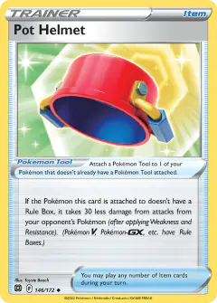 Pot Helmet Uncommon card from Brilliant Stars