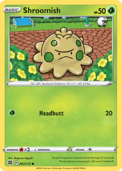 Shroomish Common card from Brilliant Stars
