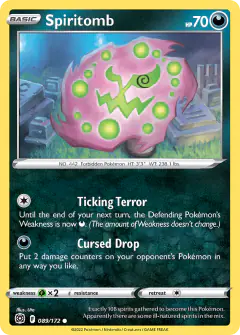 Spiritomb Common card from Brilliant Stars