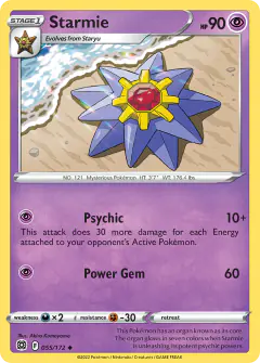 Starmie Uncommon card from Brilliant Stars