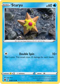 Staryu Common card from Brilliant Stars