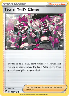 Team Yell's Cheer Uncommon card from Brilliant Stars