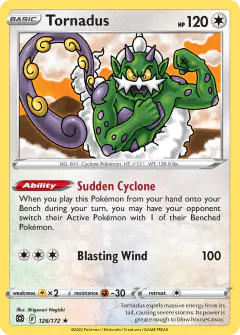 Tornadus Rare card from Brilliant Stars