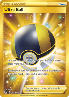 Ultra Ball Rare Secret card from Brilliant Stars
