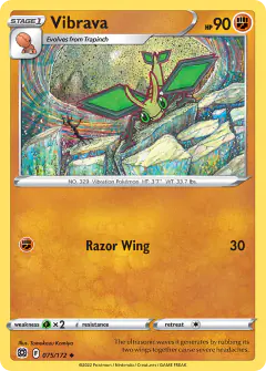 Vibrava Uncommon card from Brilliant Stars