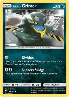 Alolan Grimer Common card from Burning Shadows