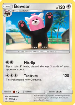 Bewear Rare card from Burning Shadows