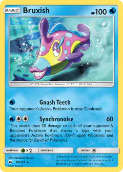 Bruxish Rare card from Burning Shadows