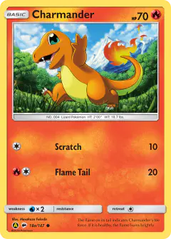 Charmander Common card from Burning Shadows