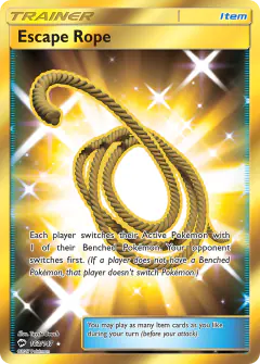 Escape Rope Rare Secret card from Burning Shadows