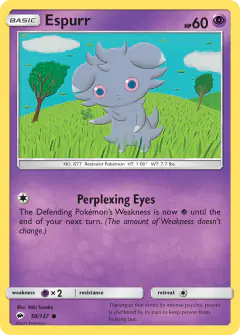 Espurr Common card from Burning Shadows