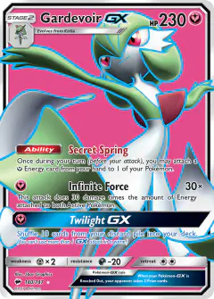 Gardevoir-GX Rare Ultra card from Burning Shadows