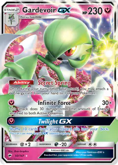 Gardevoir-GX Rare Holo GX card from Burning Shadows