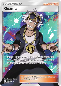 Guzma Rare Ultra card from Burning Shadows