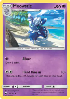 Meowstic Rare card from Burning Shadows