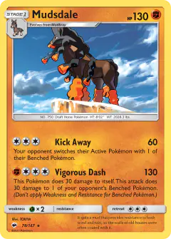 Mudsdale Rare card from Burning Shadows