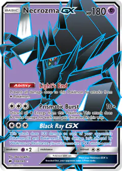 Necrozma-GX Rare Ultra card from Burning Shadows