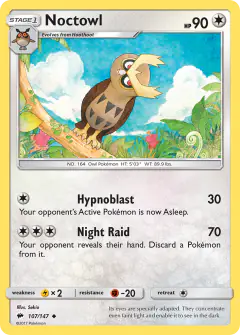 Noctowl Uncommon card from Burning Shadows