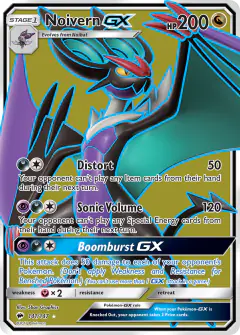 Noivern-GX Rare Ultra card from Burning Shadows